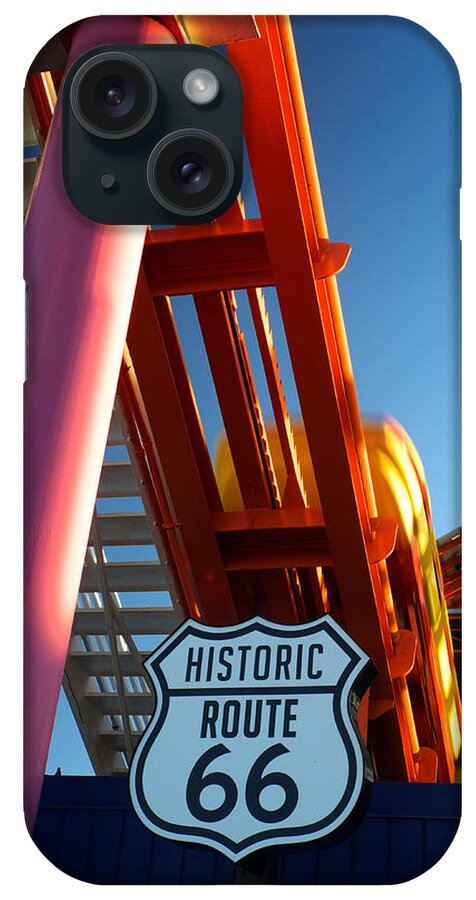 Route 66 iPhone Case featuring the photograph End of Route 66 2 by George Taylor
