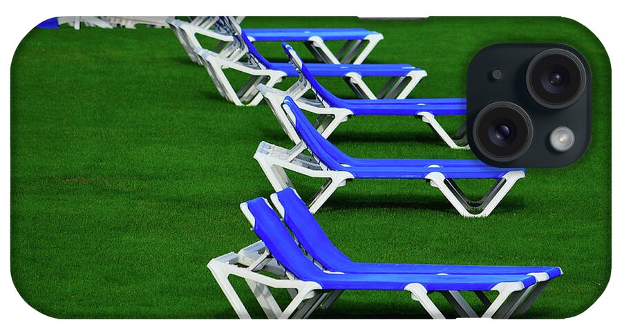 Lawn Chairs iPhone Case featuring the photograph End of Season II by Richard Ortolano