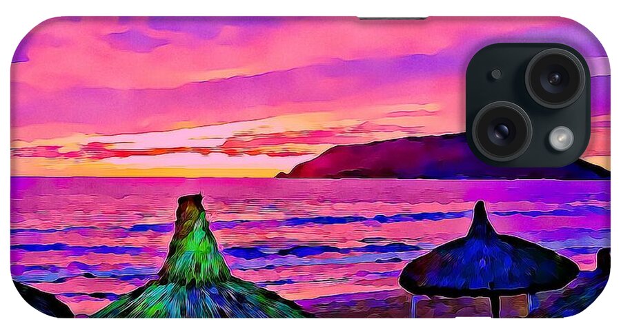 Mazatlan iPhone Case featuring the photograph End of the beach day in Mazatlan by Tatiana Travelways