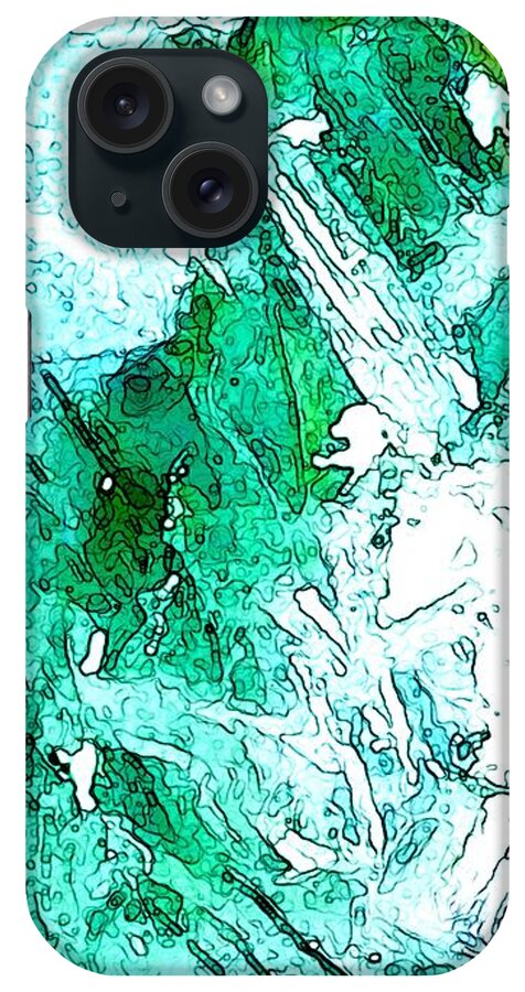 Abstract iPhone Case featuring the digital art Endless Beginnings by Linda Mears