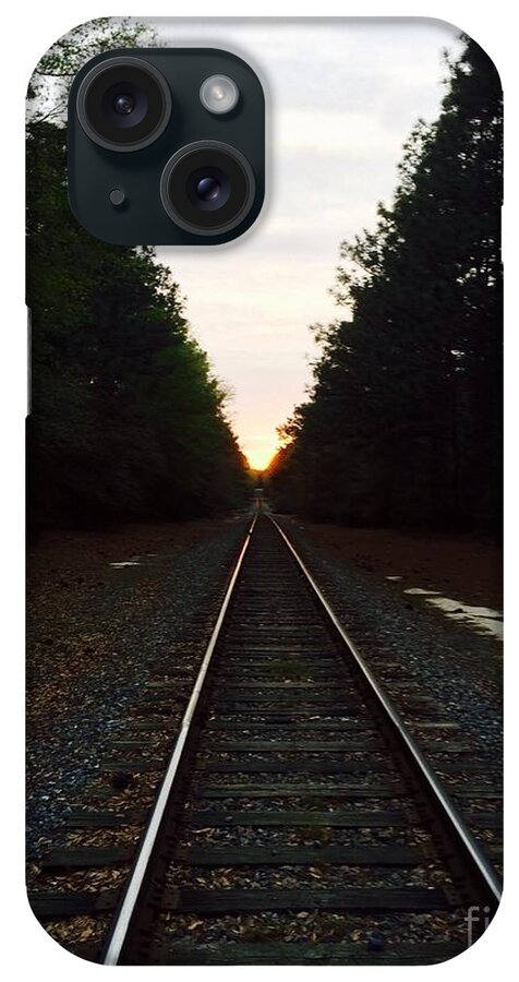 Train Tracks iPhone Case featuring the photograph Endless Journey by George DeLisle