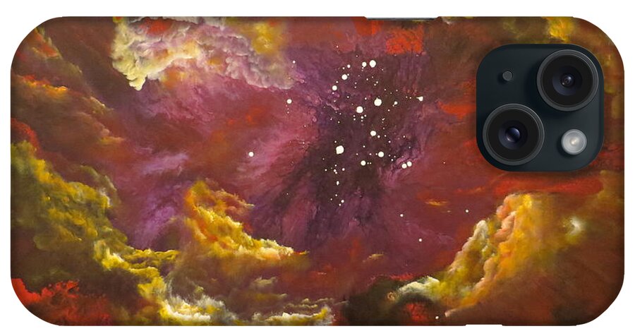 Abstract iPhone Case featuring the painting Endless by Soraya Silvestri