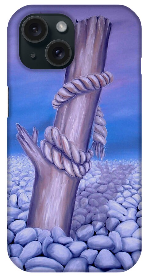 Tree iPhone Case featuring the painting Endless Stillness by Faye Anastasopoulou