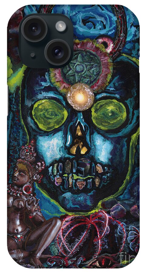 Human iPhone Case featuring the painting Energy Self Portrait by Emily McLaughlin