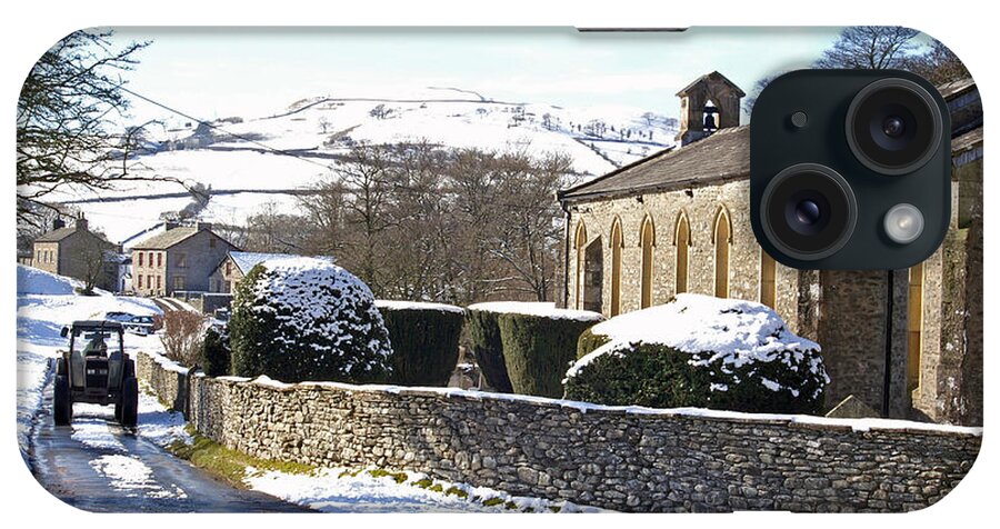 England iPhone Case featuring the photograph English rural church in winter by David Birchall