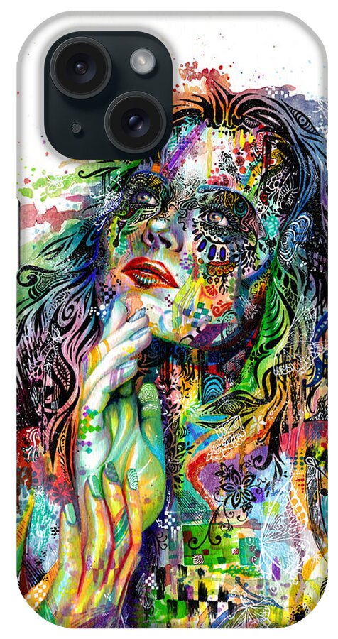 Dream iPhone Case featuring the painting Enigma by Callie Fink