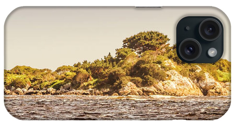 Island iPhone Case featuring the photograph Entrance Island Lighthouse, Hells Gates by Jorgo Photography