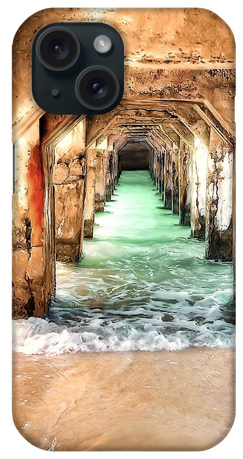 Pier iPhone Case featuring the digital art Escape to Atlantis by Pennie McCracken