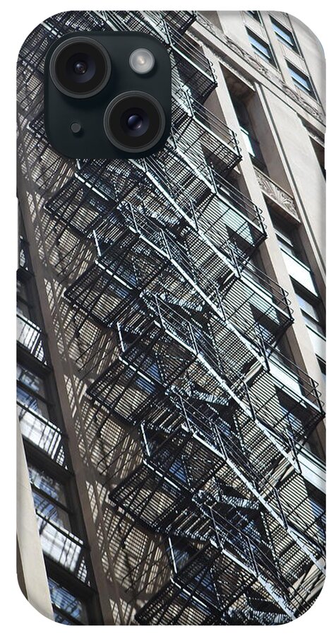 Escape iPhone Case featuring the photograph Escaping a Chicago Brownstone by Colleen Cornelius