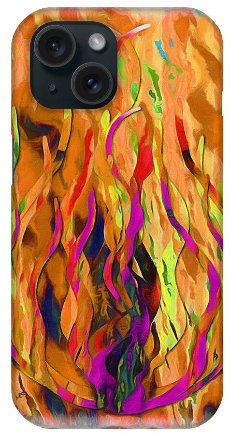 Eternal Flame iPhone Case featuring the mixed media Eternal Flame by Glenn McCarthy Art and Photography