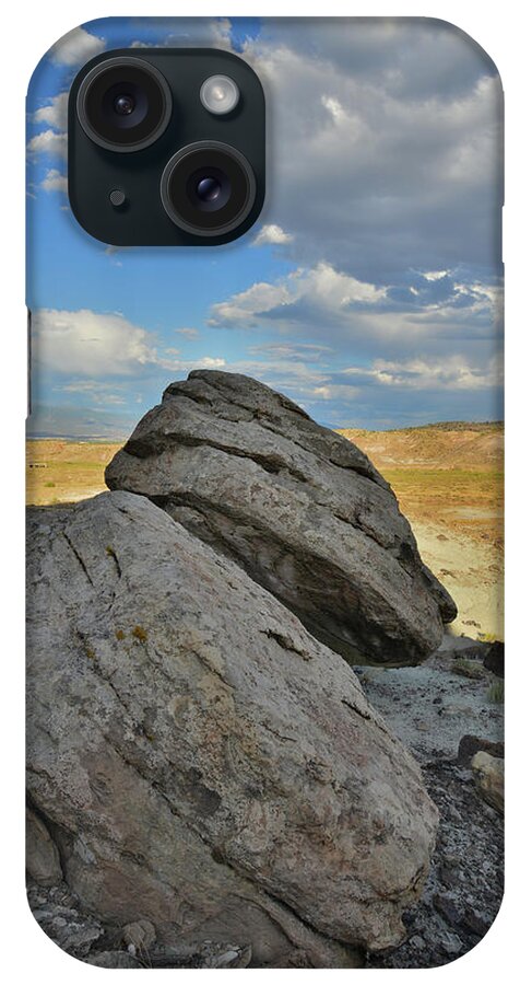 Redlands Mesa iPhone Case featuring the photograph Evening Clouds over Boulders of Ruby Mountain by Ray Mathis