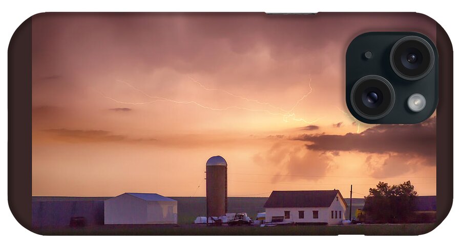 Country iPhone Case featuring the photograph Evening Country Storm by James BO Insogna