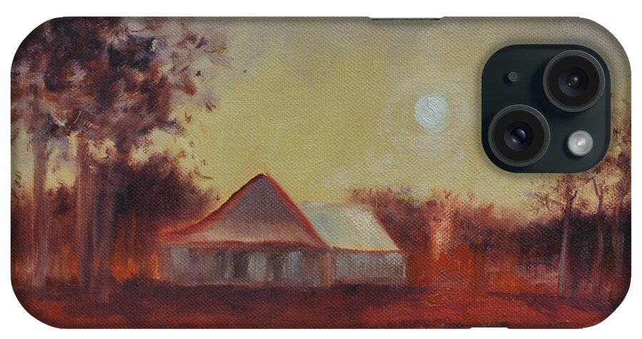 Sunsets iPhone Case featuring the painting Evening Light by Ginger Concepcion