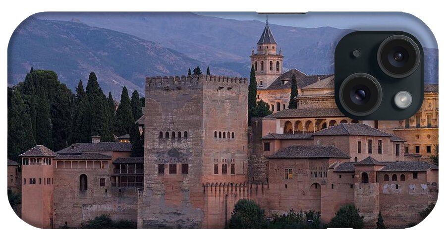 Alhambra iPhone Case featuring the photograph Evening Lights at the Alhambra by Stephen Taylor