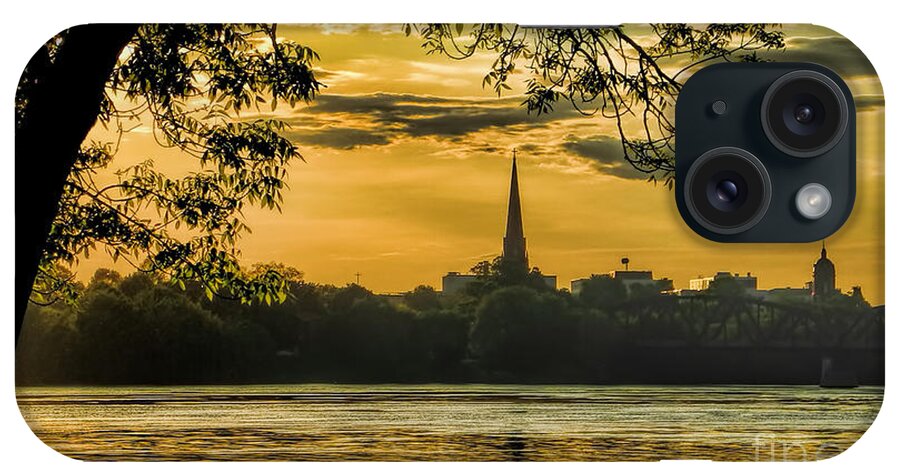 Fredericton iPhone Case featuring the photograph Evening Rays Over Fredericton by Carol Randall