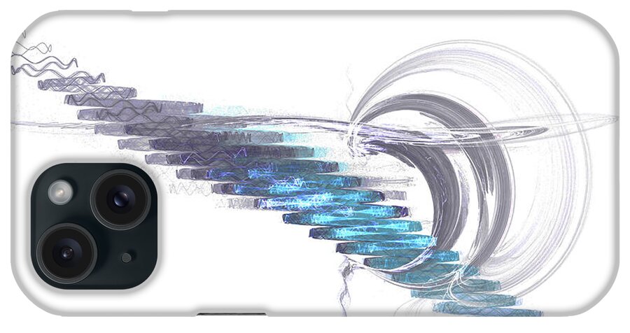 Abstract iPhone Case featuring the digital art Evening Tide by Digital Photographic Arts