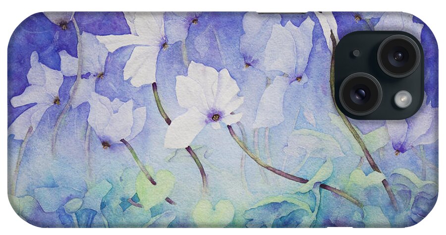Giclee iPhone Case featuring the painting Evening Whites by Lisa Vincent