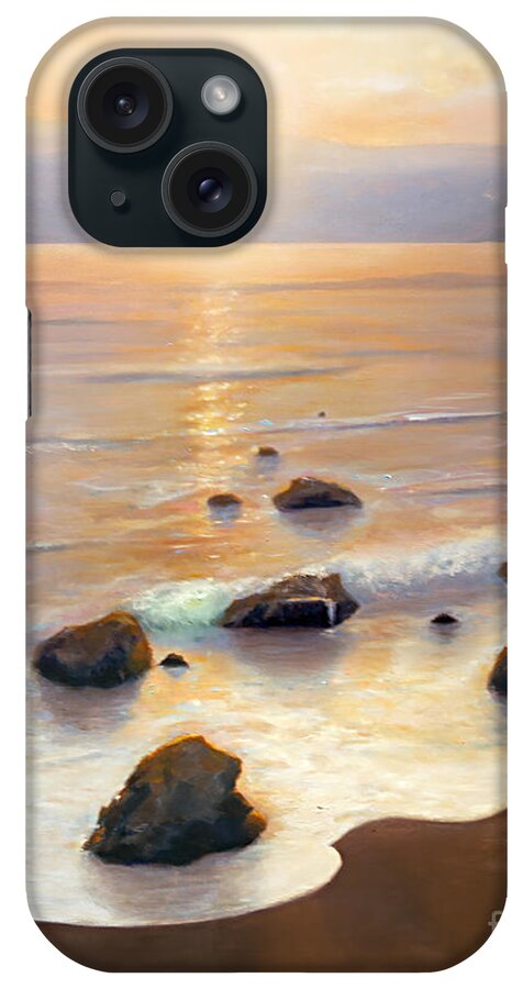 Landscape iPhone Case featuring the painting Eventide by Michael Rock