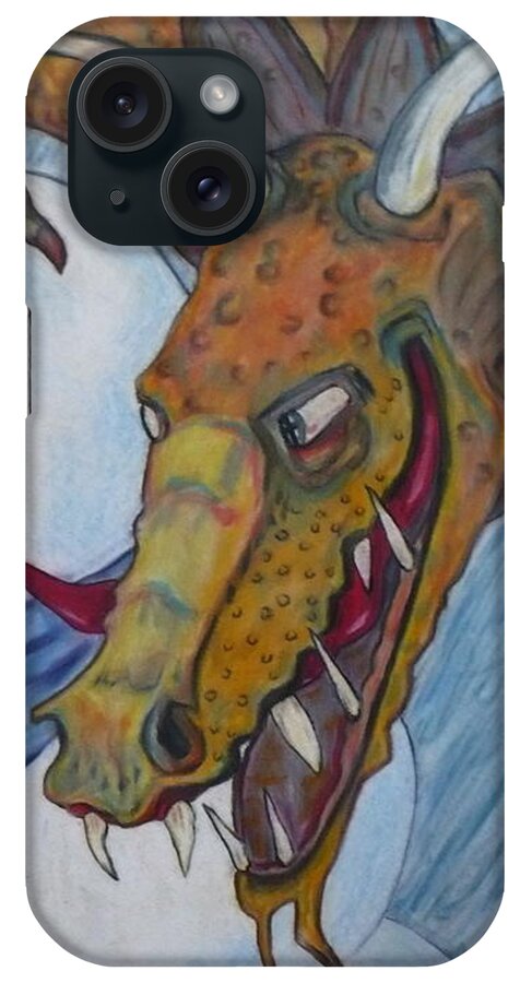 Dragon iPhone Case featuring the painting Ever Have One Of Those Days by Todd Peterson