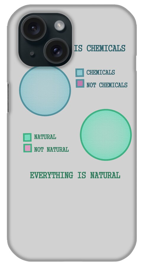 Chemophobia iPhone Case featuring the digital art Everything is by Ivana Westin