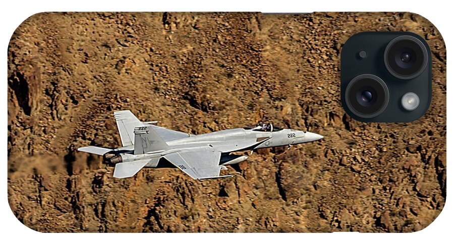 Jet iPhone Case featuring the photograph F18 Lighting Up Rainbow Canyon by Bill Gallagher