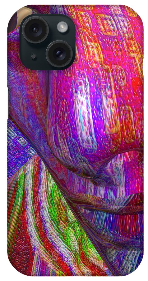 Design iPhone Case featuring the digital art Face by Mando Xocco