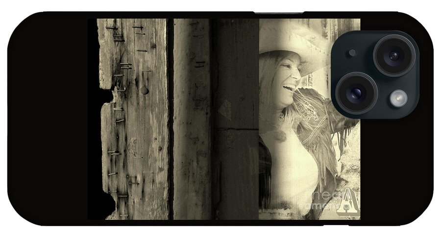 Cowgirl Poster iPhone Case featuring the photograph Faded Memories by Joe Pratt