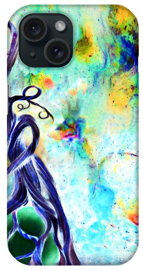 Abstract iPhone Case featuring the digital art Faries and Butterflies by David Neace