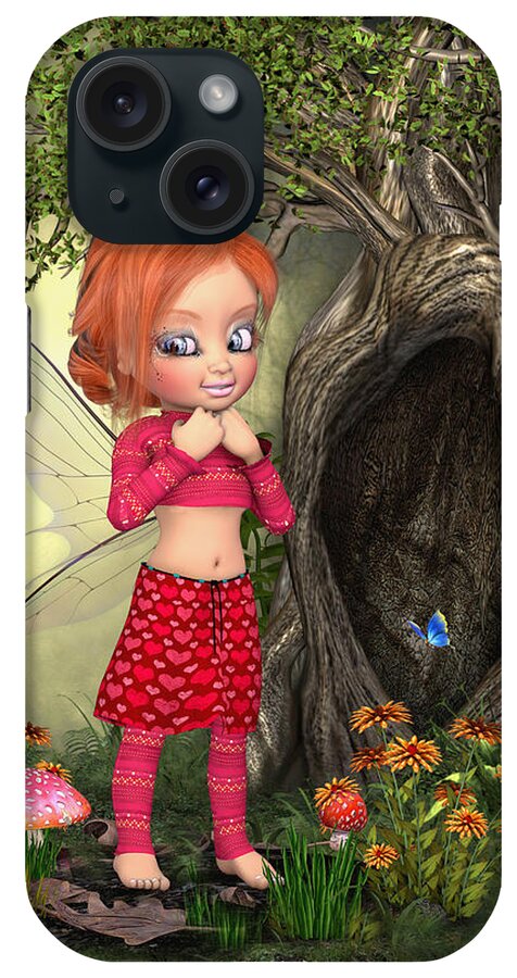 Fairy Woods iPhone Case featuring the digital art Fairy woods by John Junek