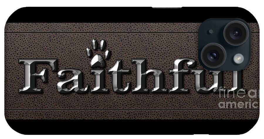 Faithful iPhone Case featuring the photograph Faithful Leather and Metal by Tim Wemple