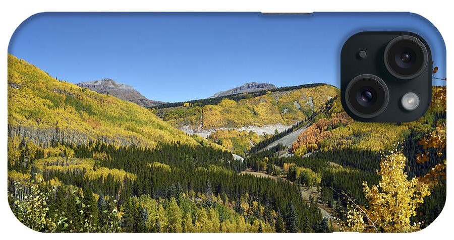 Carol M. Highsmith iPhone Case featuring the photograph Fall aspens in San Juan County in Colorado by Carol M Highsmith