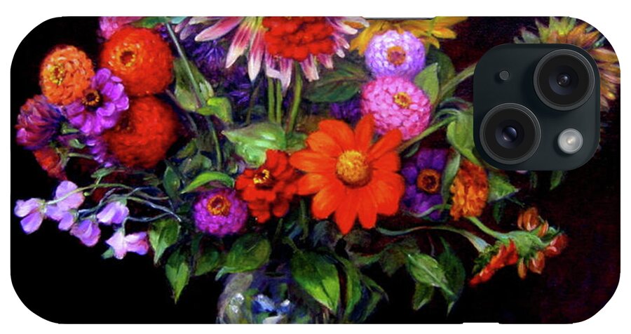 Floral Bouquet iPhone Case featuring the painting Fall Bouquet by Marie Witte