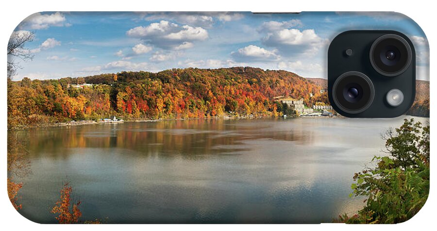 Cheat Lake iPhone Case featuring the photograph Fall colors on Cheat Lake Morgantown by Steven Heap