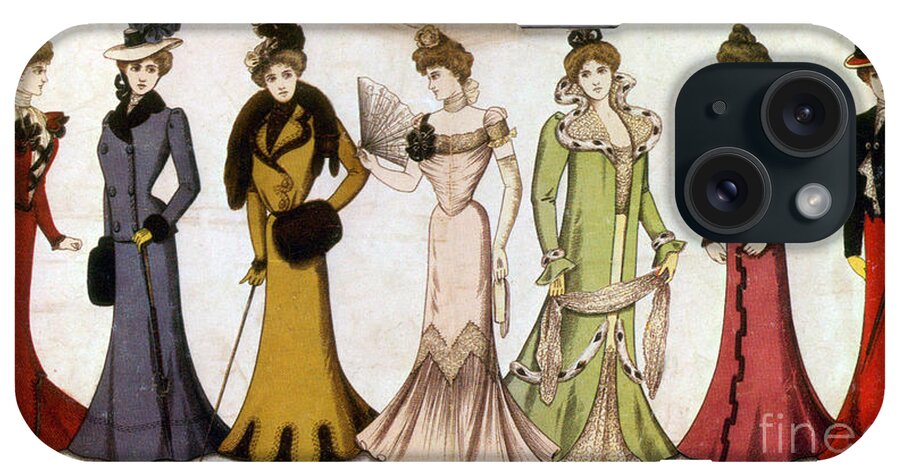 Fashion iPhone Case featuring the photograph Fall Fashions, 1899 by Science Source