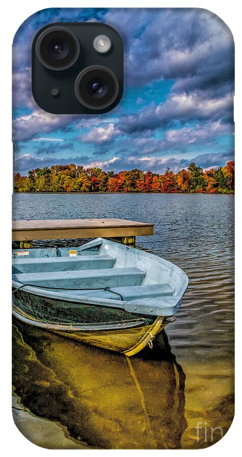 Lake iPhone Case featuring the photograph Fall on Alloway Lake by Nick Zelinsky Jr