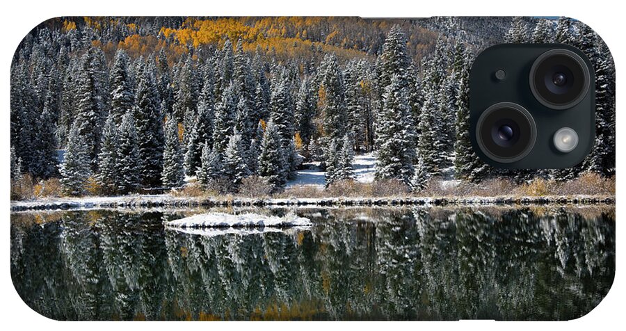 Mountains iPhone Case featuring the photograph Fall Reflections by Ron Weathers