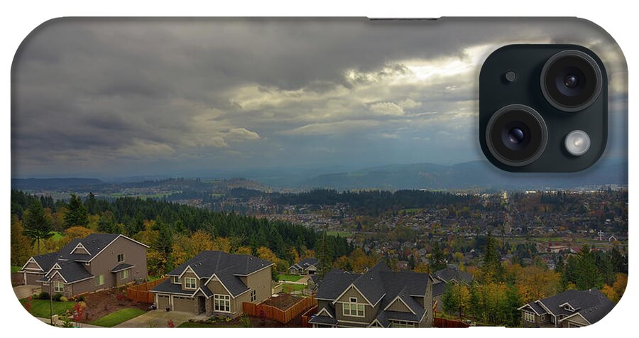 Happy Valley iPhone Case featuring the photograph Fall Season in Happy Valley Oregon by David Gn