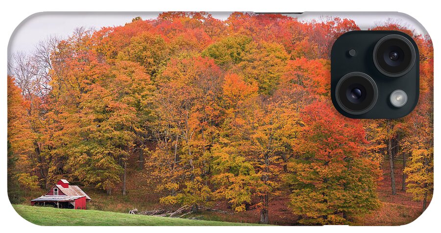  iPhone Case featuring the photograph Fall Sugarhouse by Tim Kirchoff