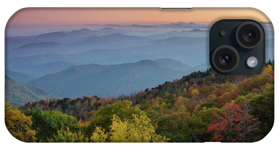 Autumn iPhone Case featuring the photograph Fall Sunset the Blue Ridge Parkway by Kelly VanDellen