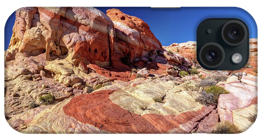 Valley Of Fire iPhone Case featuring the photograph Fantastical Valley of Colors by Pierre Leclerc Photography