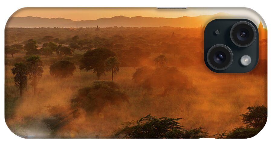 Travel iPhone Case featuring the photograph Farmer returning to village in the evening by Pradeep Raja Prints