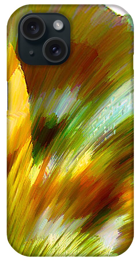 Landscape Digital Art Watercolor Water Color Mixed Media iPhone Case featuring the digital art Feather by Anil Nene