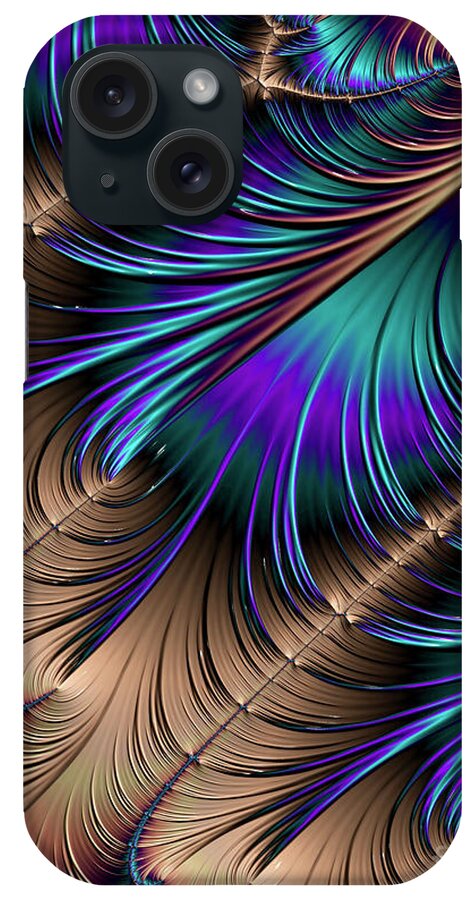 Fractal iPhone Case featuring the digital art Feather LIght by Kathy Kelly