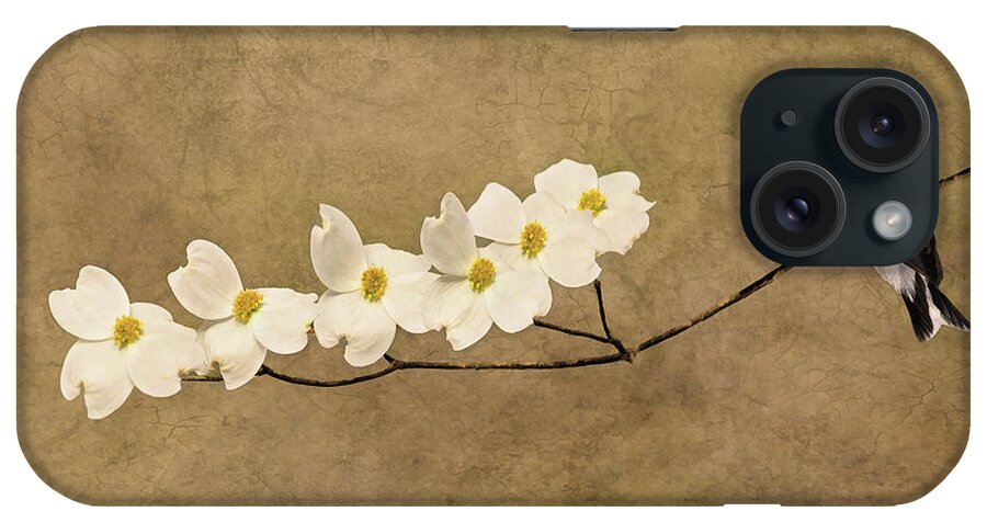 American Goldfinch iPhone Case featuring the photograph Feathers and Petals II by Leda Robertson