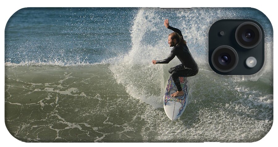 Surfing iPhone Case featuring the photograph Feeling The Spray by Fraida Gutovich