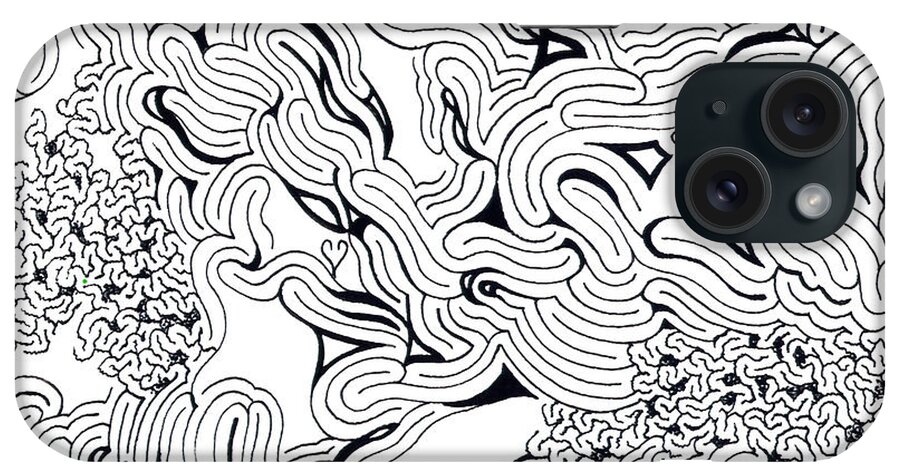 Mazes iPhone Case featuring the drawing Felicity by Steven Natanson