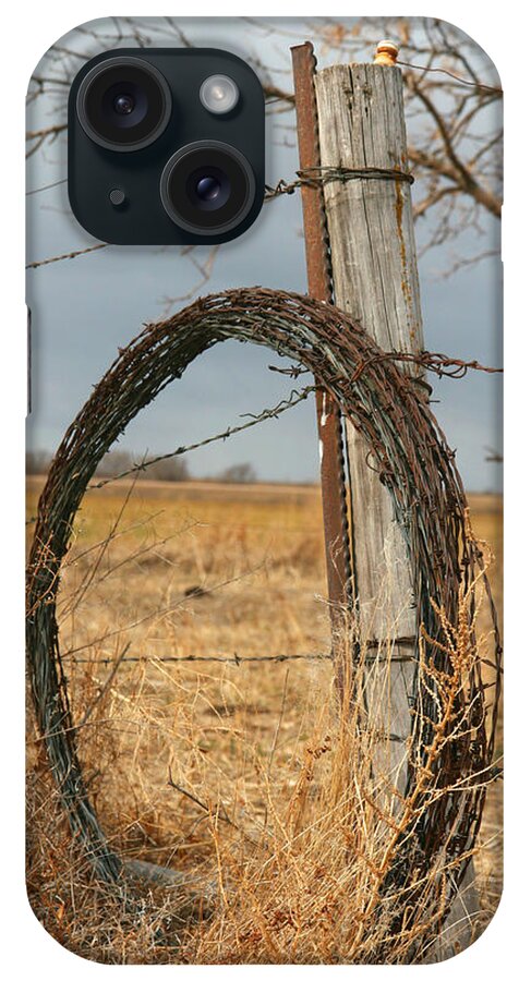 Landscape iPhone Case featuring the photograph Fencing with my Dad by Shirley Heier
