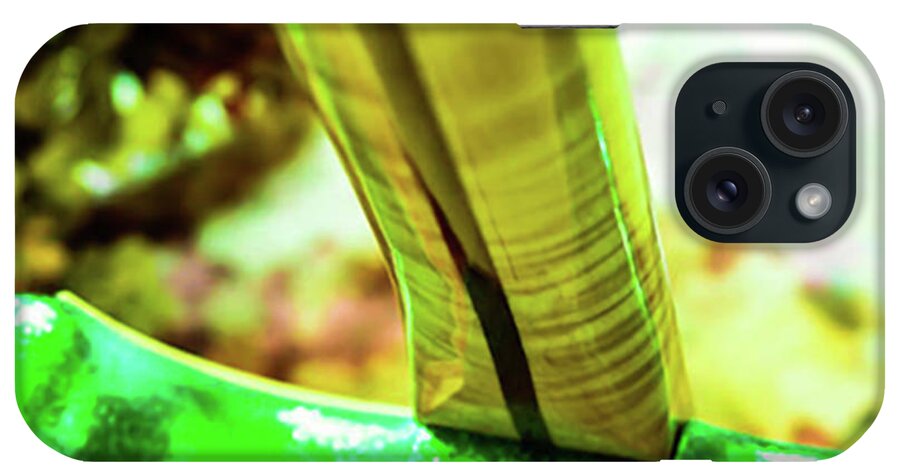 Guitar iPhone Case featuring the digital art Custom Shop Stratocaster in Rare Green Sparkle by Guitarwacky Fine Art
