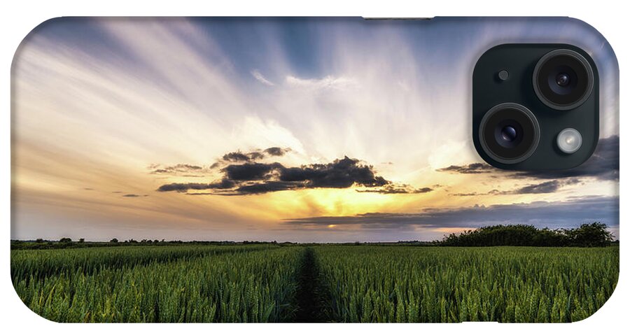 Cloud iPhone Case featuring the photograph Fenland Sky by James Billings
