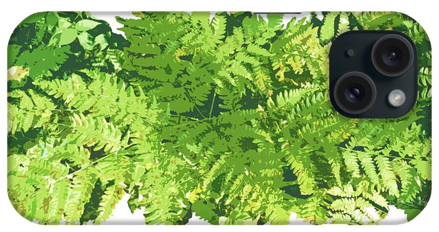 Fern iPhone Case featuring the painting Fern Vignette by JQ Licensing